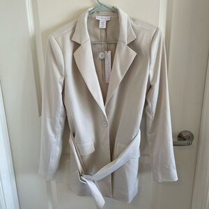 Womens House Of Harlow 1690 White Coat Size XS